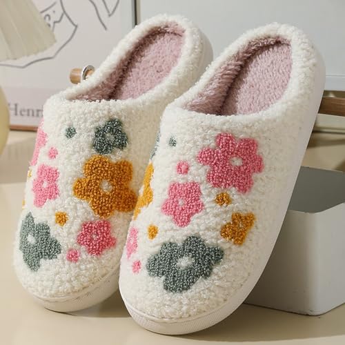 Image of Evil Eyes Cowboy Hat Slippers cute Warm Cozy House Shoes Soft Plush Fuzzy Slippers for Women Men