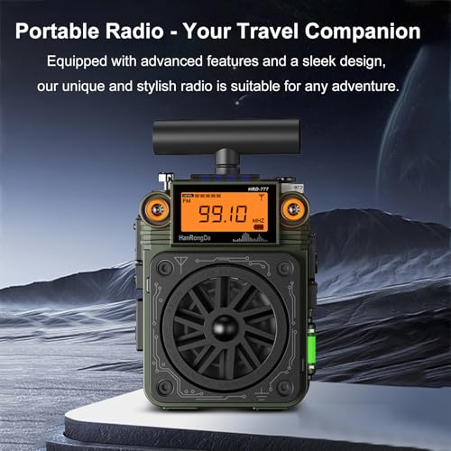 Radio portátil de onda corta Docooler con alarma SOS miniatura 2
