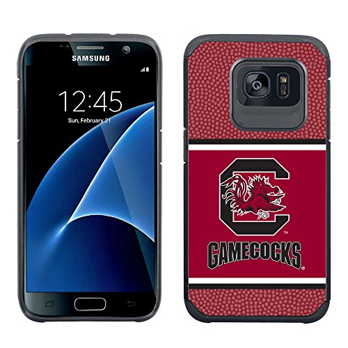 NCAA South Carolina Fighting Gamecocks True Grip Football Pebble Grain Feel Samsung Galaxy Alternate S7 Case