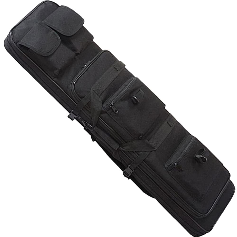Bolsa De Armas,Funda Pistola,Funda Escopeta Caza,Bolsa para Rifle Funda para Transporte De Armas,Bolsa TáCtica con Correa De Hombro Funda De Nylon para Caza Pesca,Black-120cm