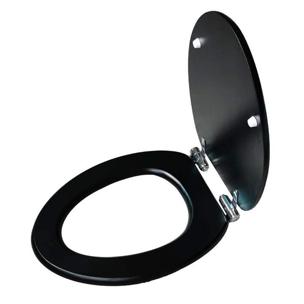 Amazon.co.jp: 古典的な黒の便座、クローズドスタイルのトイレ、304