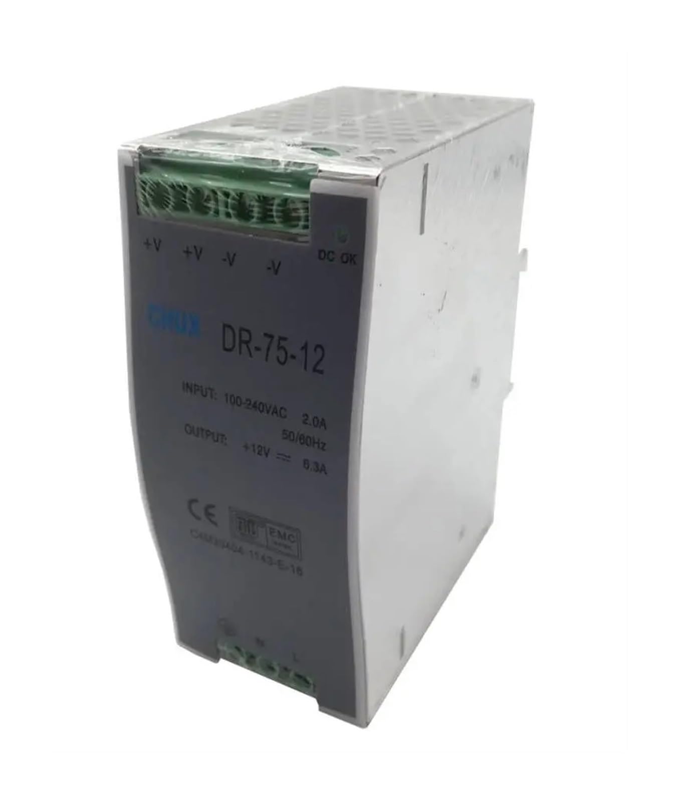 Fuente de alimentación conmutada de 75W y 24V CC, Carril de Entrada de 220VAC, CA, CC, DR-75W-24, Fuente de alimentación LED única