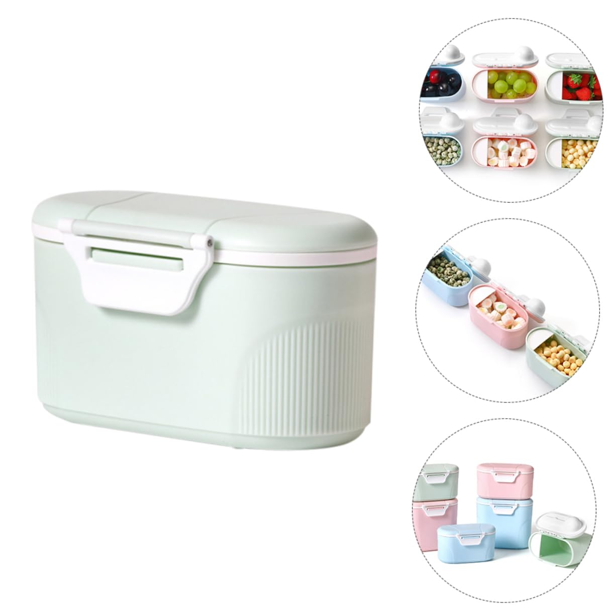 Kisangel Dispenser Green Food Dispenser Pp Container Container