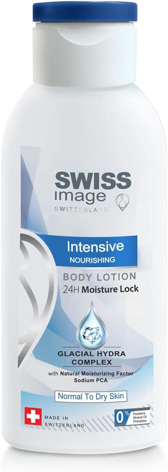 Swiss Image Intensive Nourishing Body Lotion For Normal To Dry Skin, Formulated With Sweet Almond Oil And Natural Sodium Pca For Soft & Supple Skin 250Ml