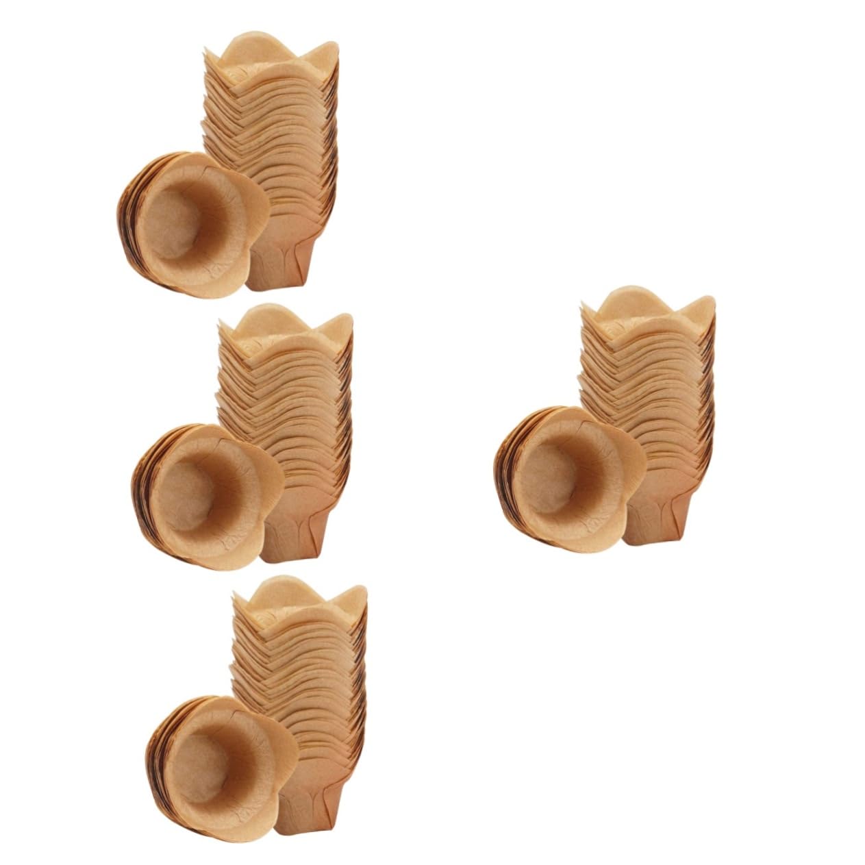 IMIKEYA Lot De 4 Caissettes À Réutilisables En Forme De Lotus Antiadhésives Respectueuses De La Santé Pour Garçons Filles Et Adultes 100 Pièces X 4