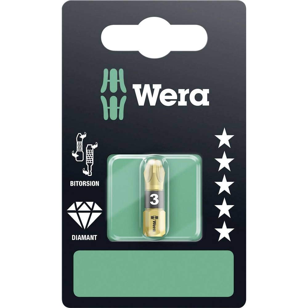 Wera 05073338001 855/1 BDC Premium Plus Pozidriv PZ3 Screwdriver Bit