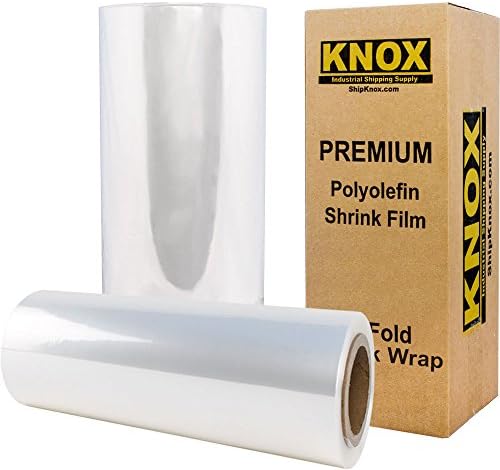 Knox Brand - 16" 75 Gauge Polyolefin Shrink Film Heat Wrap POF Centerfold 525