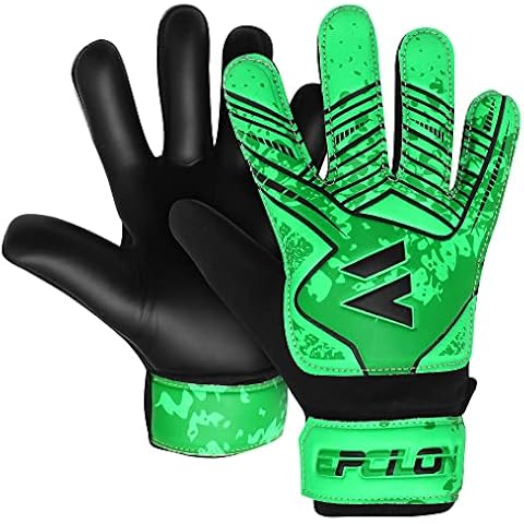 EPCILON Primium Grip Fingersave Torwarthandschuhe Fußballhandschuhe Jungen Mädchen Junior Erwachsene Fußballtraining Torwarthandschuhe mit Anti-Rutsch Latex Cover