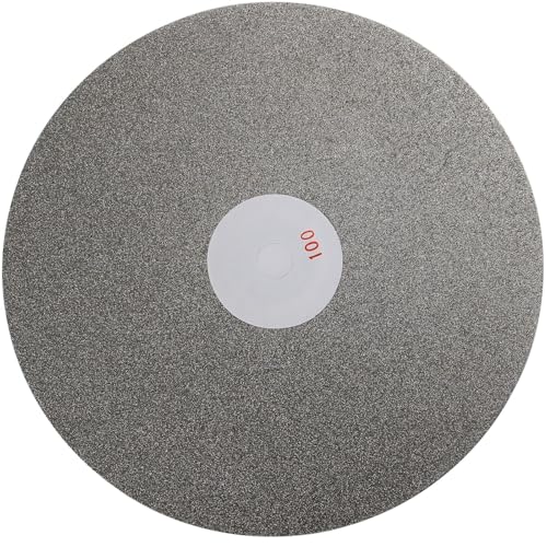 Drilax 8 Inch Diamond Flat Lap Disc | Grit 100, 1/2