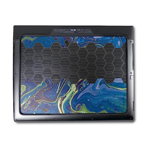 Image of MightySkins Skin Compatible With Alienware M18 R1 (2023) Full Wrap Kit - Blue Pour | Protective, Durable, and Unique Vinyl Decal wrap cover | Easy To Apply, Remove, and Change Styles | Made in the USA