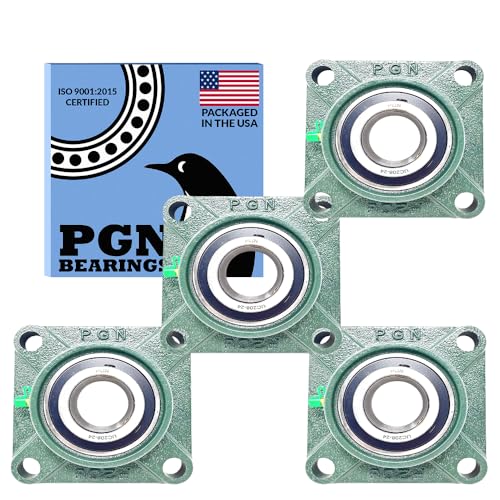 Image of PGN UCF208-24 (4 Pack) Square Flange Bearing 1-1 /2 inch Bore