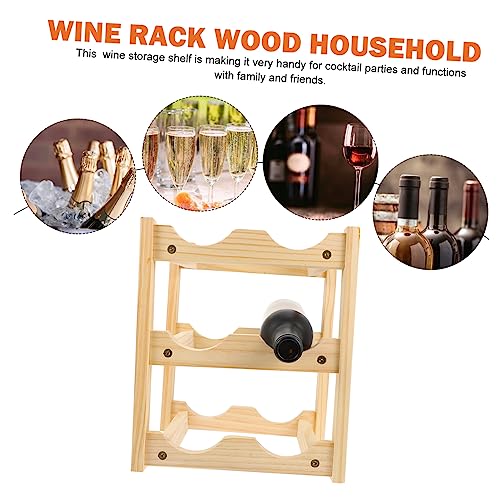 Soporte de Vino de Madera Compacto para 6 Botellas miniatura 5