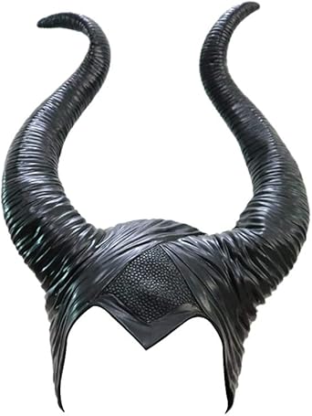 Urantool Halloween Costumes Maleficent Horns Deluxe Headpiece Black Evil Hat for Women