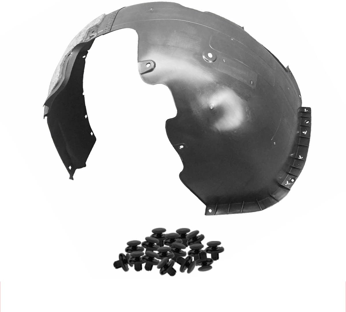 Parts N Go Fender Liner with Clips for 2019-2020 Hyundai Elantra (Front Left)