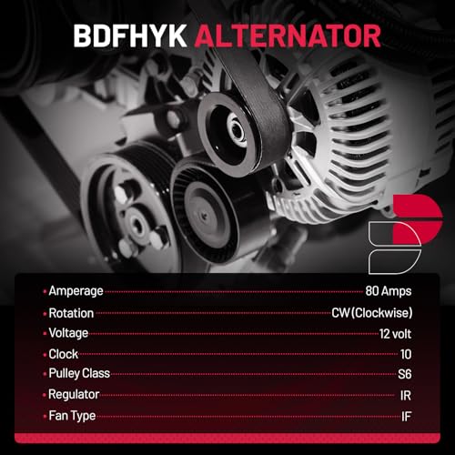 Image of BDFHYK 13937 Alternator Compatible with Nissan Sentra 1.8L l4 2002-2006