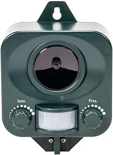 Waterproof Cat Repellent Ultrasonic Repeller Cat Scarer with Ground Stake (Battery Powered)