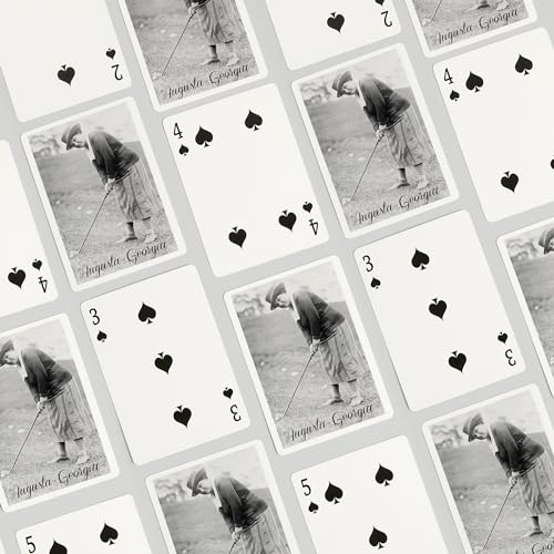Juego de 52 cartas póker tamaño estándar miniatura 4