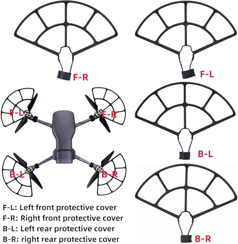Image of Accessories 4PCS Protective Rings for HS900 Drone Protective Cover Aerial Photography RC Quadcopter Bumper Rings Propeller Guard