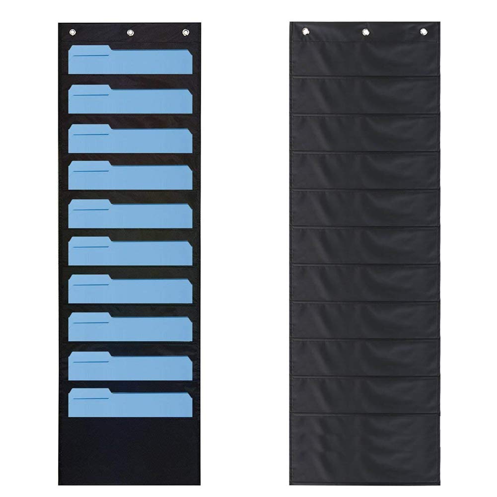 Hanging Wall Organiser, bluesees 10 Pocket Wall Hanging File Organiser
