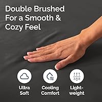 Vista 47 de King Fitted Bed Sheet - Bottom Single Fitted Sheet Only - Ultra-Soft Hotel Luxury Bedding w/ 8-16 Inch Deep Pockets - Breathable, Cooling & Wrinkle