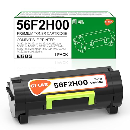 Cartouche de Toner 56F2H00 pour Cartouche de Toner Lexmark MS321dn pour Lexmark MS421dn MS321dn...