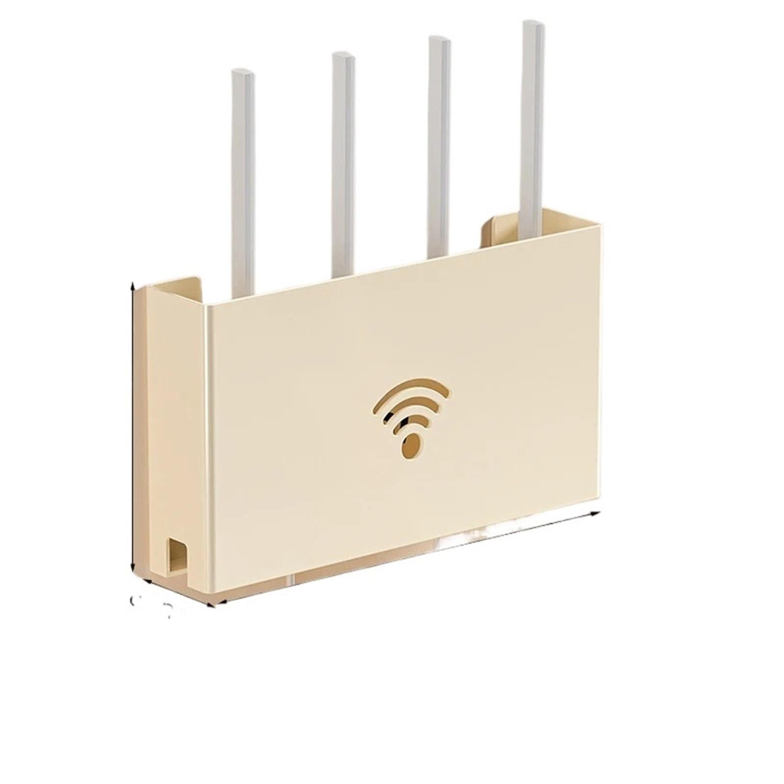 Router Schrank Minimalistische WLAN-Router-Aufbewahrungsbox ohne Bohren, Wandaufhängung for den WLAN-Halter und das Regal im Wohnzimmer(White)