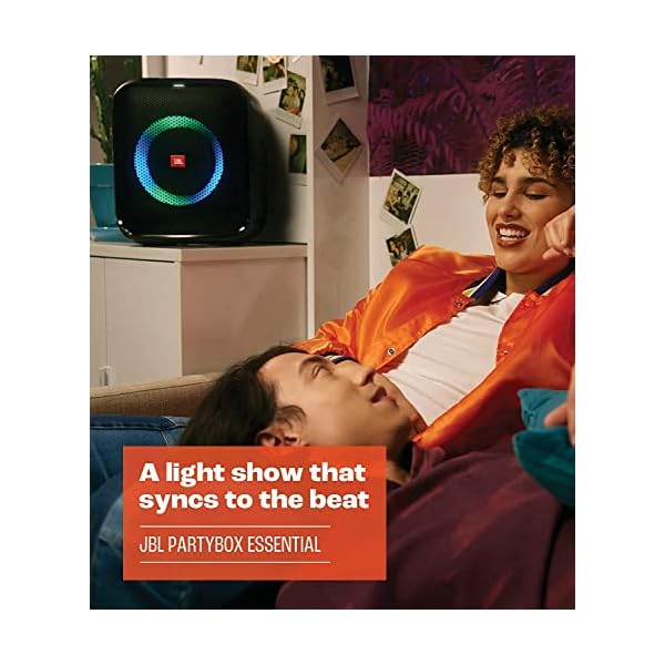 JBL Partybox Encore Essential: 100W Sound, Built-in Dynamic Light Show, and Splash Proof Design, Black - Image 5