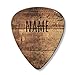 Rustic Wood Perosnalized Design Your own Name Guitar Picks