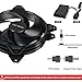 immagine 6upHere Ventola da 120mm 3PIN Case per PC,Ventola Silenziosa di qualità Premium,PF120BK3-3