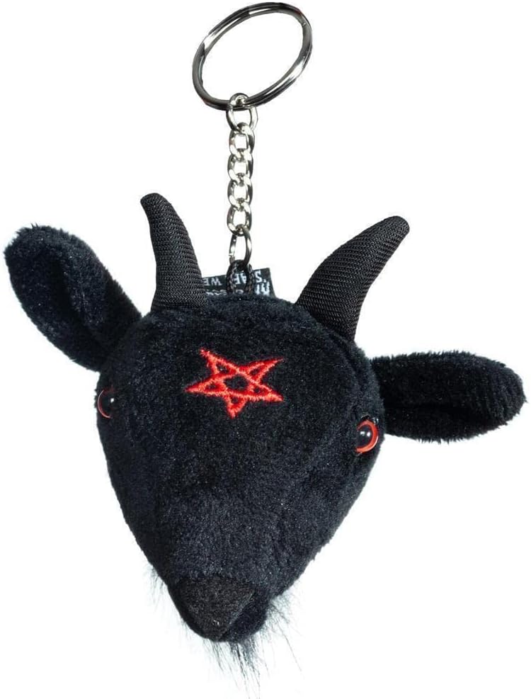 Goathead Baphomet Plush Keychain
