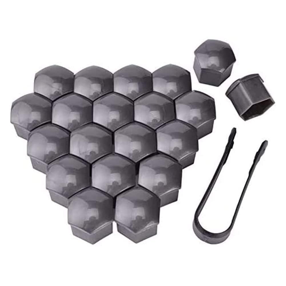 Car Wheel Nut Caps for Logan Renault Sandero W,Screw Cap Bolt Nut Covers Dust Protectors,B-grey-21mm
