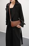 Sac à épaule pour femmes Retro Vegan cuir classique embrayage HandBag