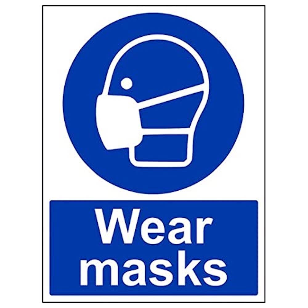 V Safety Eco Friendly Mandatory PPE - Wear Masks - 150 X 200mm, Multi, 150x200mm
