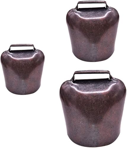 Miniatura 6 de Healifty Nativity Set Animales 2 Pcs Vaca Caballo Oveja Pastoreo Campana De Cobre Ganado Cabra Granja Animal Fuerte Campana De Bronce Para Mascotas