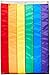 US Flag Factory 3x5 FT Rainbow Flag (Sewn Stripes) Outdoor SolarMax Nylon - Gay Pride Lesbian LGBT - UV Fading Resistant - Premium Quality - Made in USA