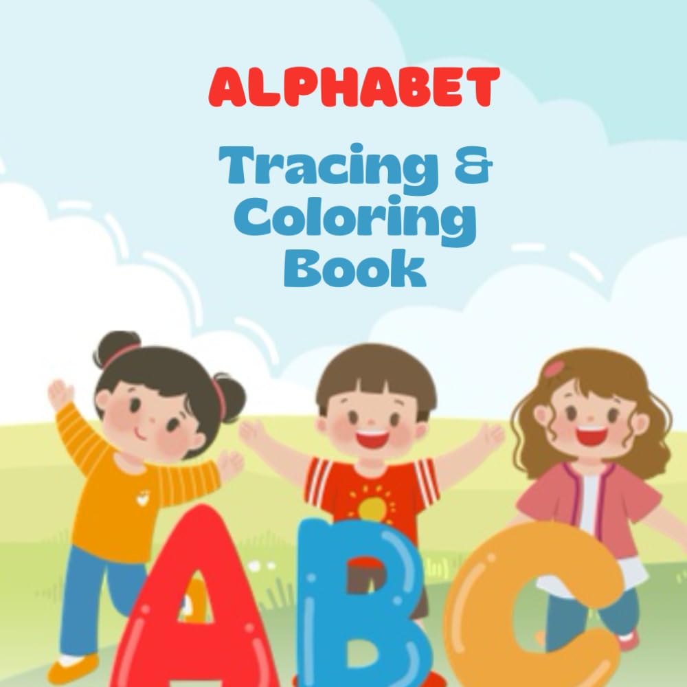 Alphabet tracing and coloring book