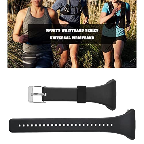 EMSea Silicone Watch Strap Compatible with Polar FT4 FT7 Fitness Tracker Adjustable Watch Band Smartwatch Quick Release Wristband for 160~230mm Wrist Size Black - Image 3