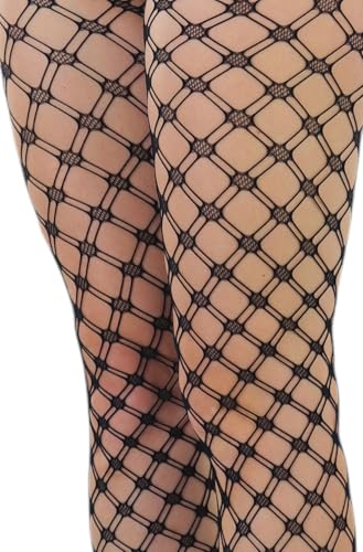 Image of ToBeInStyle Women's Large Mesh Fishnet Patterned Pantyhose Tights
