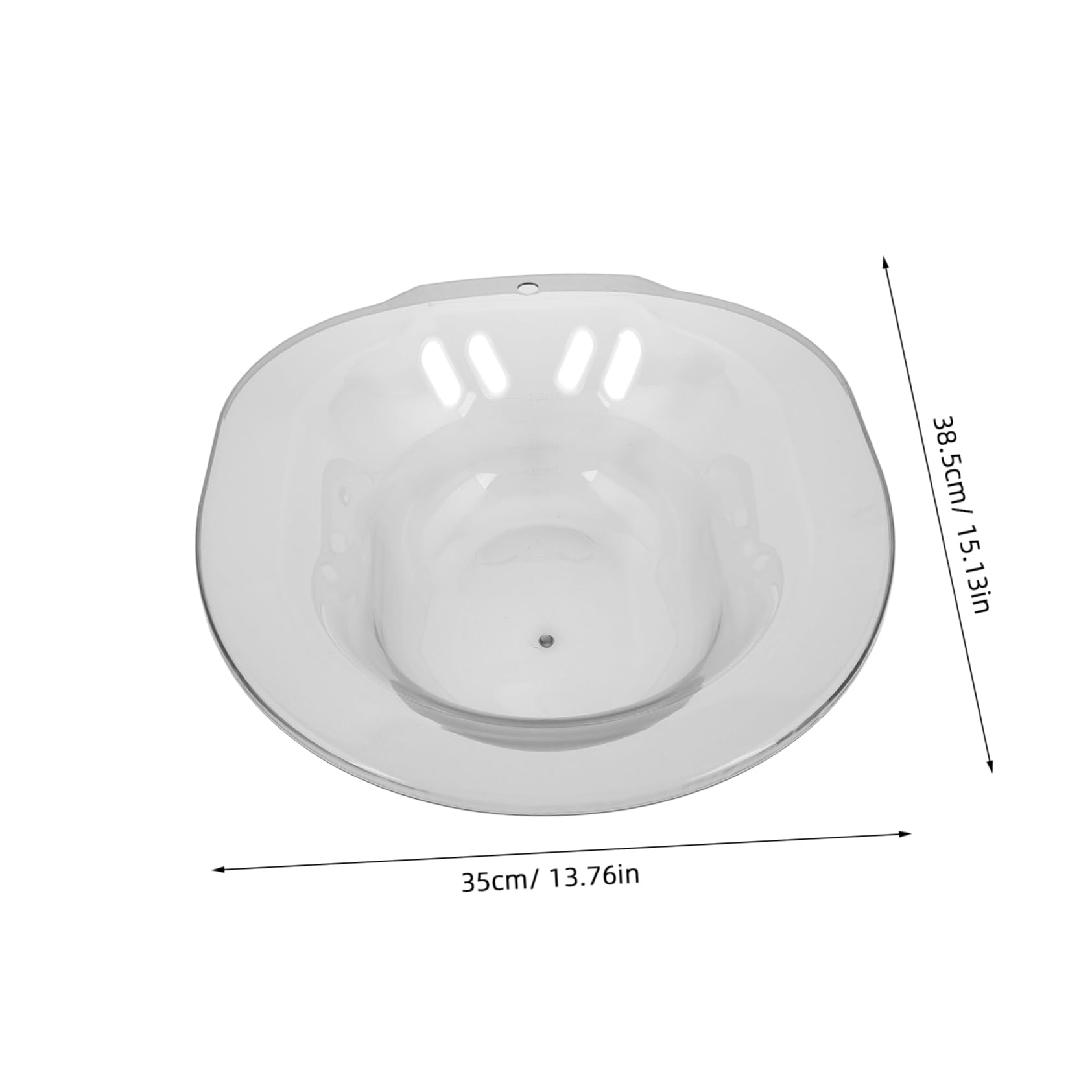 FOMIYES Sitz Bath for Toilet Hemorrhoids Relief Sitz Basin Postpartum Care Pan Tub Userfriendly Design Light Grey