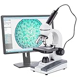 AmScope M148C-E USB2.0 Digital Imager + 40X-1000X Glass Optics Student Compound Microscope Portable Consumer Electronics Home Gadget