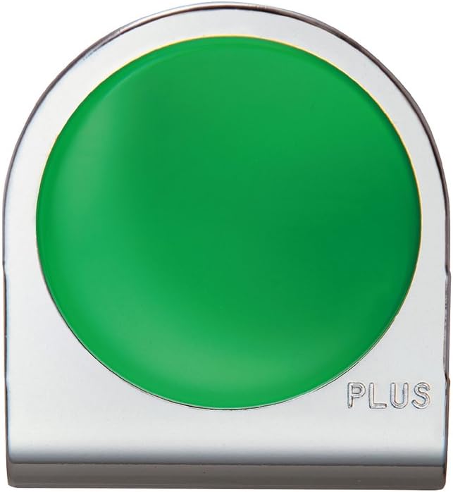 Plus Color Magnetic Clip, Small, Green, Clip Width 1.3 inches (34 mm), 80-567