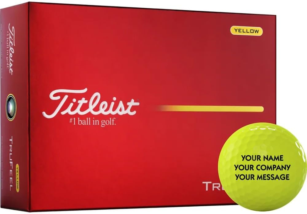 Titleist TruFeel Yellow Personalized Golf Balls - 2026 Model