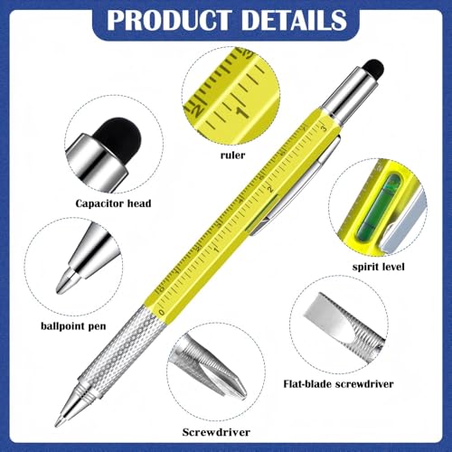 Image of Sabary 36 Pcs Gifts for Fathers Day Multitool Pen Gift for Men Birthday Gift Including 6 in 1 Tool Pen, Stainless Steel 11 in 1 Beer Opener Credit Card Tool and Black Refill (Fresh Color)