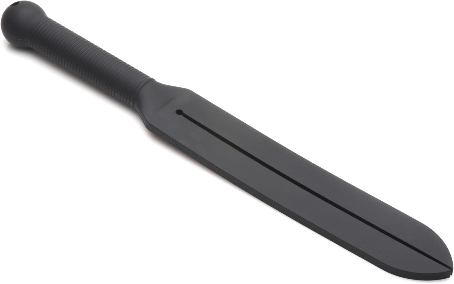 MASTER SERIES Stung Dual Tip Silicone Tawse BDSM Paddle. Spanking Paddle Tool, Flogger Sex Whips and Sex Bondage Toys for Adult Women, Men and Couples. 15 Inches Long, Black