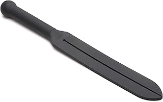 Master Series Stung Dual Tip Silicone Tawse BDSM Paddle. Spanking Paddle Tool, Flogger Sex Whips and Sex Bondage Toys for Adult Women, Men and Couples. 15 Inches Long, Black