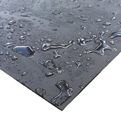 Diversitech Outdoor Gas Grill Bbq & Fire Pit Mat 48" X 30" - Protects Decks & Patios - 10 Year Warranty, Black #TOP1