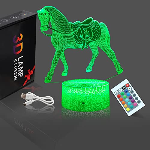 Horse Gifts Night Lights For Kids With Remote & Smart Touch Horse Lamp For Kids Room Decor 16 Colors Changing Dimmable Horse Toys 1 2 3 4 5 6 7 8 Year Old Boy Girl Gifts(Horse) #TOP7