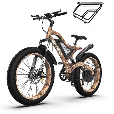 aostirmotor Fat tire Electric Bike for Adults 1500W 31Mph Full Suspension Electric Mountain Bikes,45V15AH Long Range Removable Battery Beach Snow Ebike (Snake) Cover