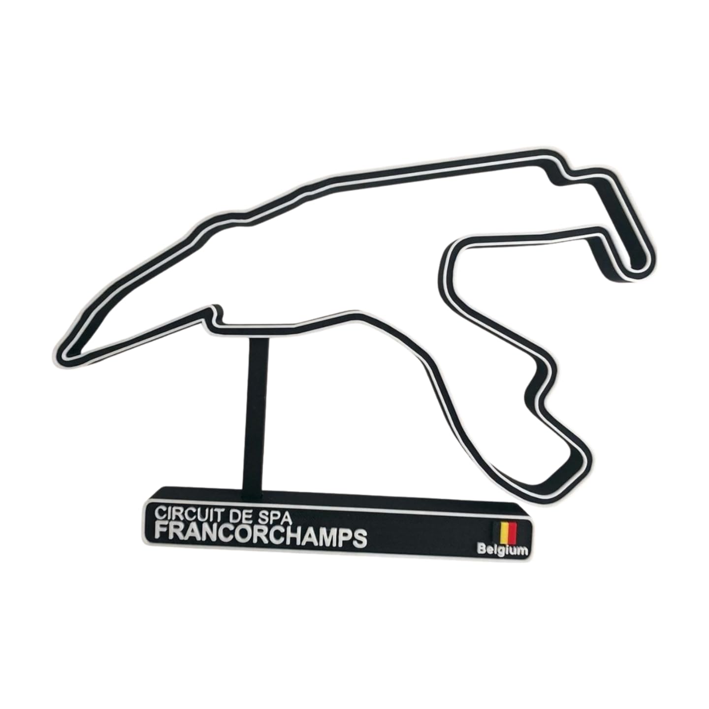 Circuito de F1 en maqueta 3D para decorar tu zona de simracing o salón moderno