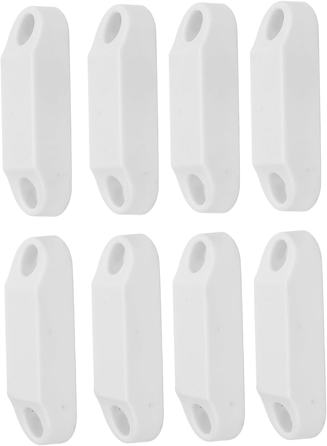 4 Pairs Magnetic Baggage Door Catch and Holder Kit, White RV Storage Door Latch Alternative for Spring Clips Campers Motor Homes, Weatherproof RV Storage Door Catch Holder Kit